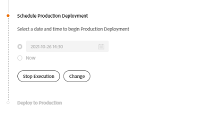 Cloud Manager Schedule Production Release