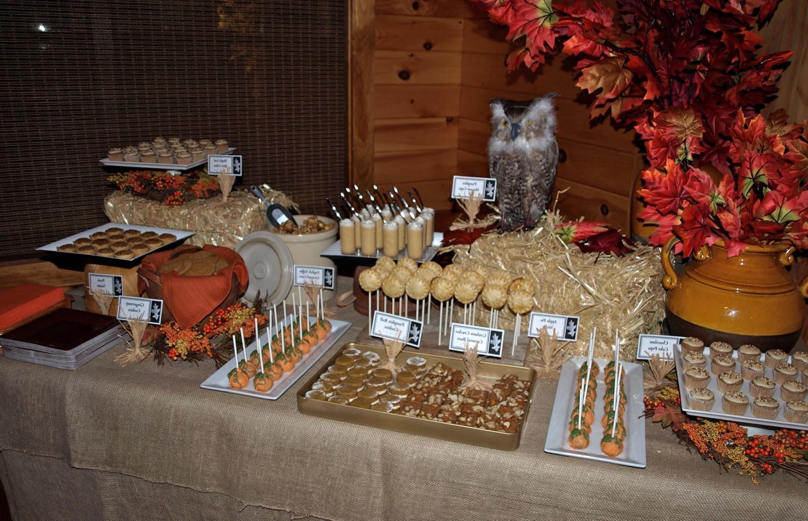 fall festival dessert table