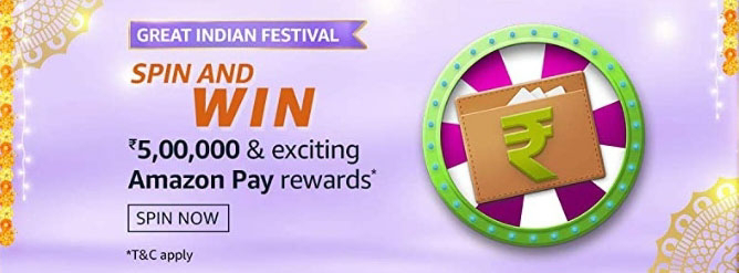 Amazon Great Indian Festival Spin and Win answers of 20th October 2020