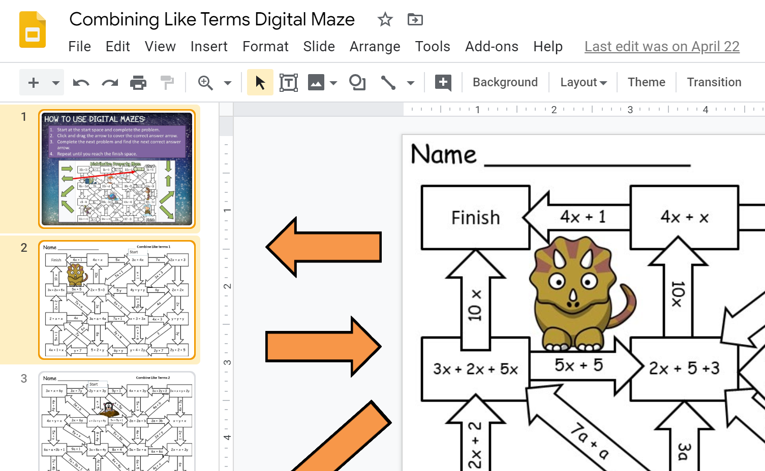 Read more about how digital math mazes are a great option for distance learning and hybrid learning. Created in Google Slides they can be assigned with ease. Check them out.