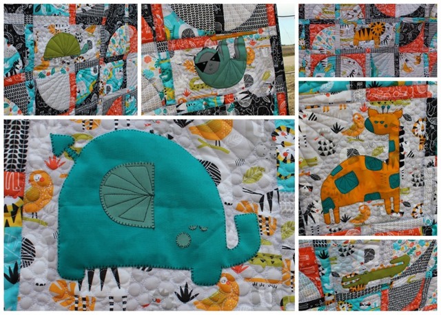 Bean Bag Quilt Applique animals by Kim Lapacek