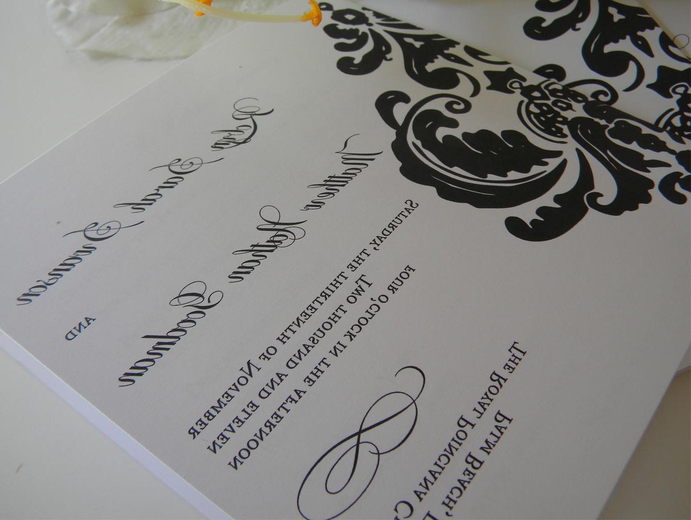 elegant wedding program