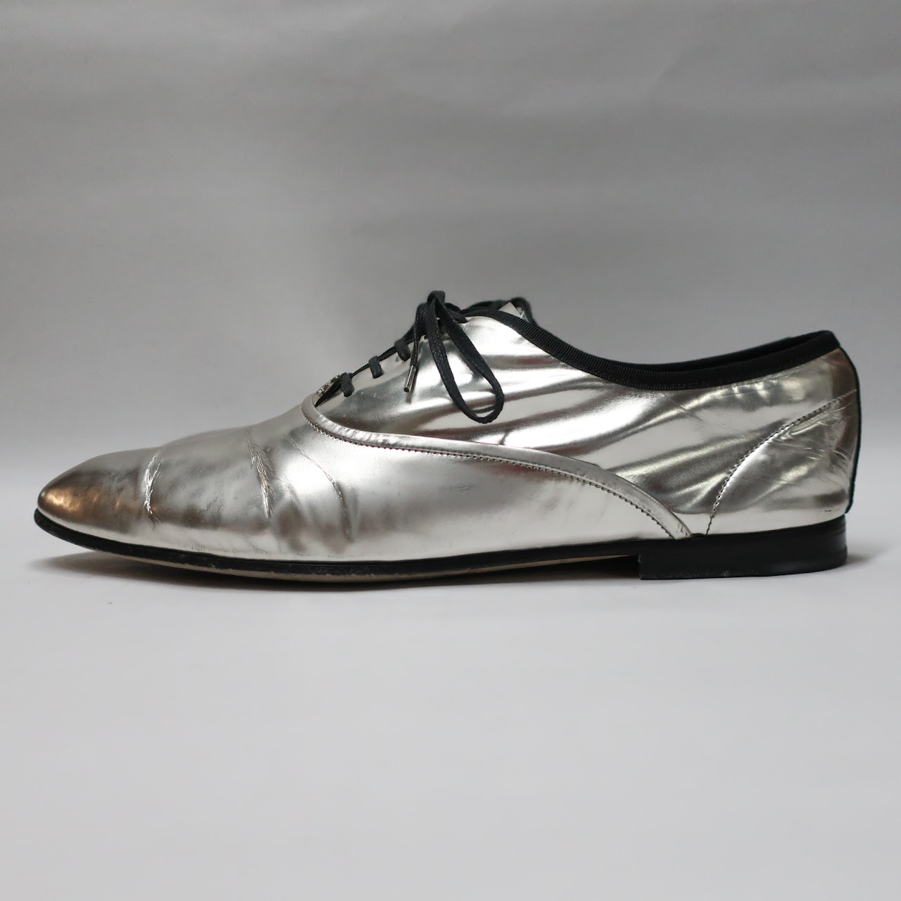 Gucci Metallic Oxfords