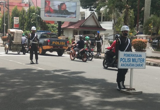 Polisi Militer TNI AD Siantar Gelar Razia Kedisiplinan Anggota TNI AD