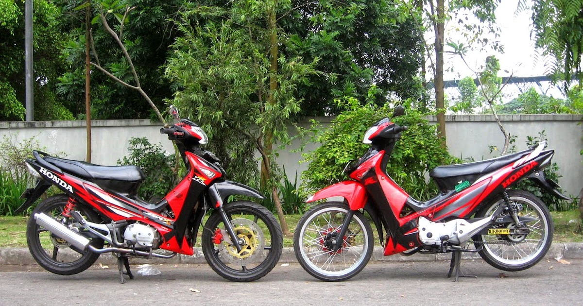 Supra X 125  Modifikasi  Warna  Merah  Thecitycyclist