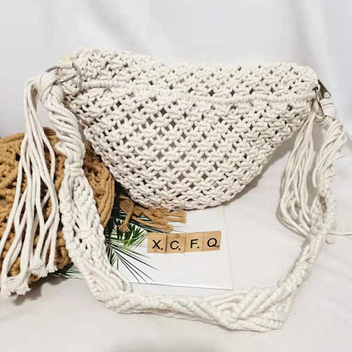 Title 9, Creative Solid Color Cotton Thread Ingot Bag fo...