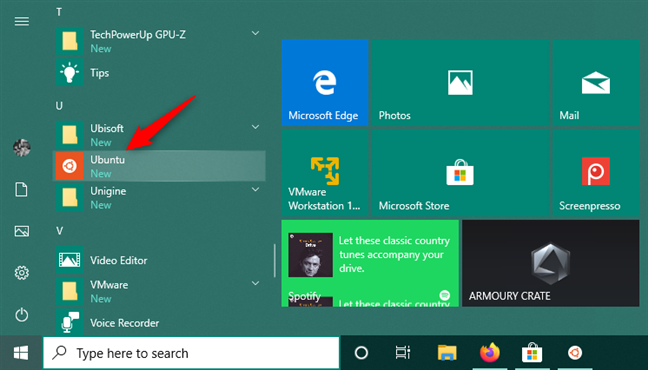 Ubuntu heeft een snelkoppeling in het Startmenu van Windows 10