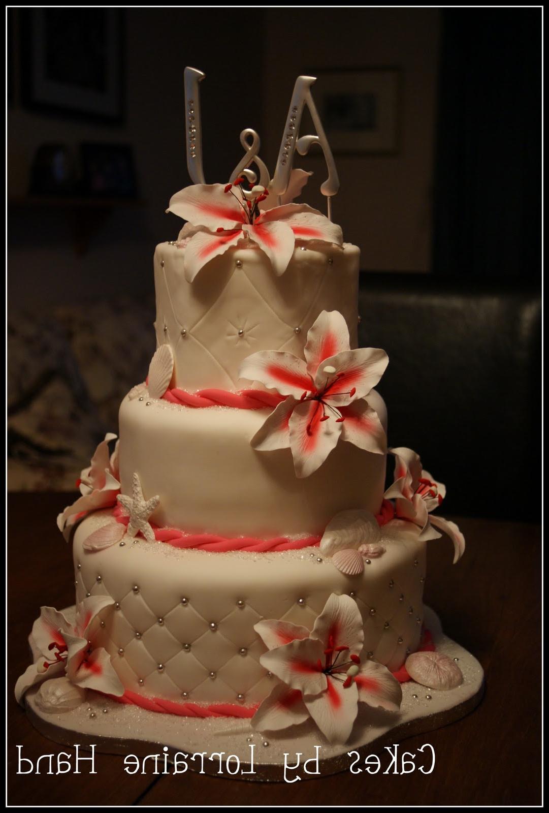 Beach-Themed Wedding Cake