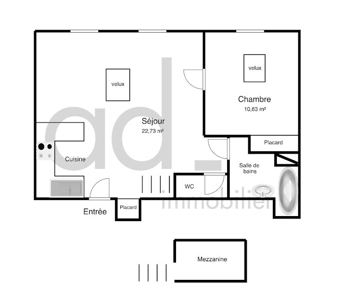 Vente appartement 2 pièces 40 m² à La Rochelle (17000), 294 000 €
