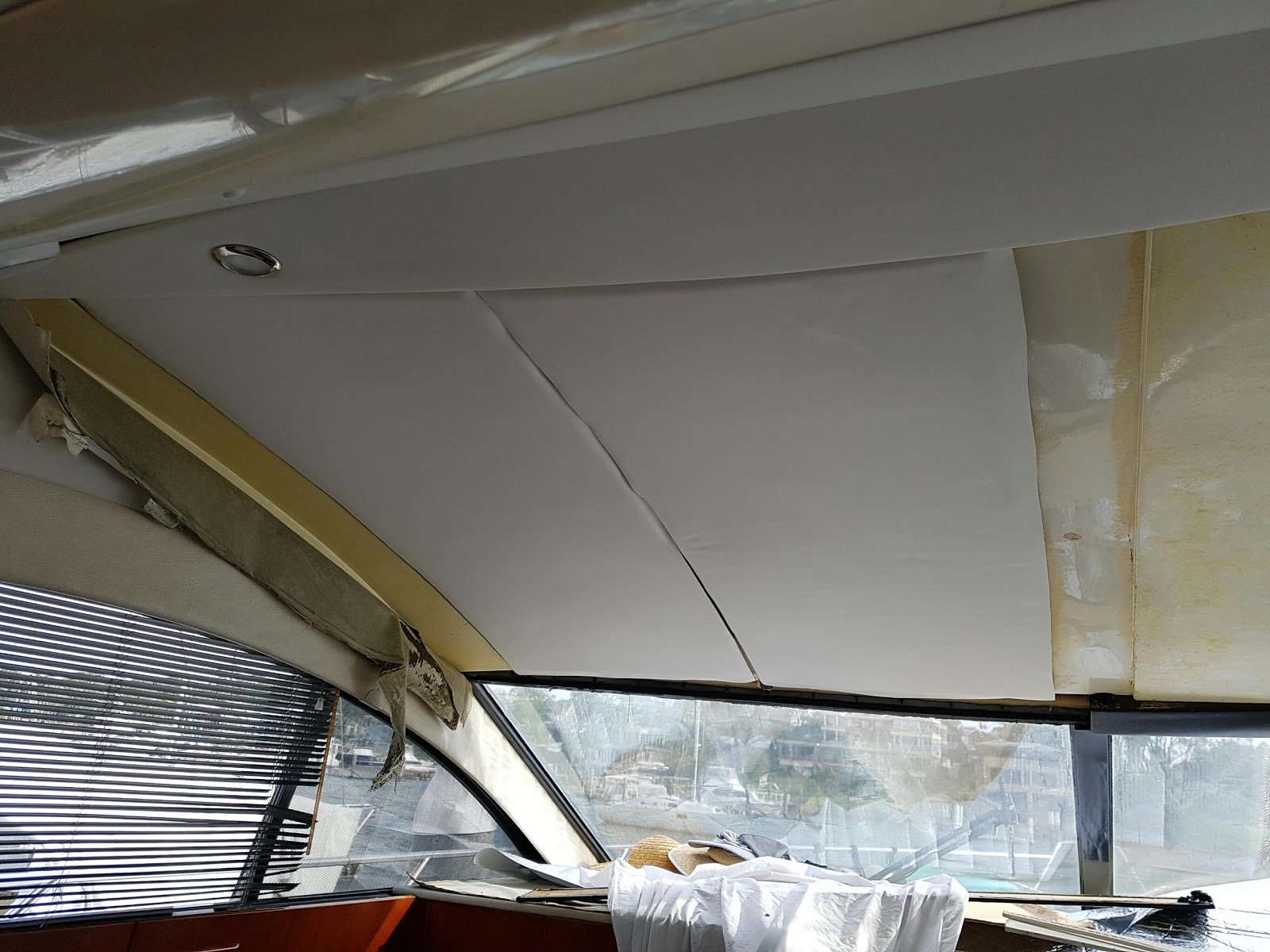 sailboat headliner replacement