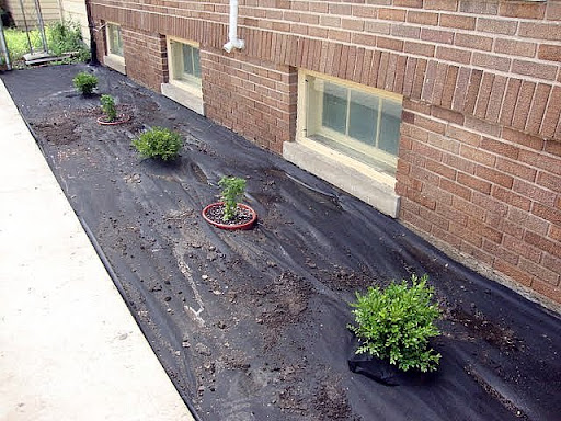 Landscape Fabric Installation