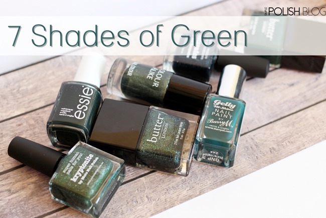 7-Shades-of-Green-Nailpolish-2