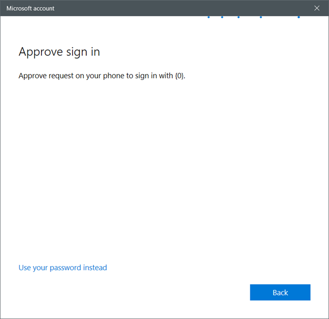 Windows 10, password utente