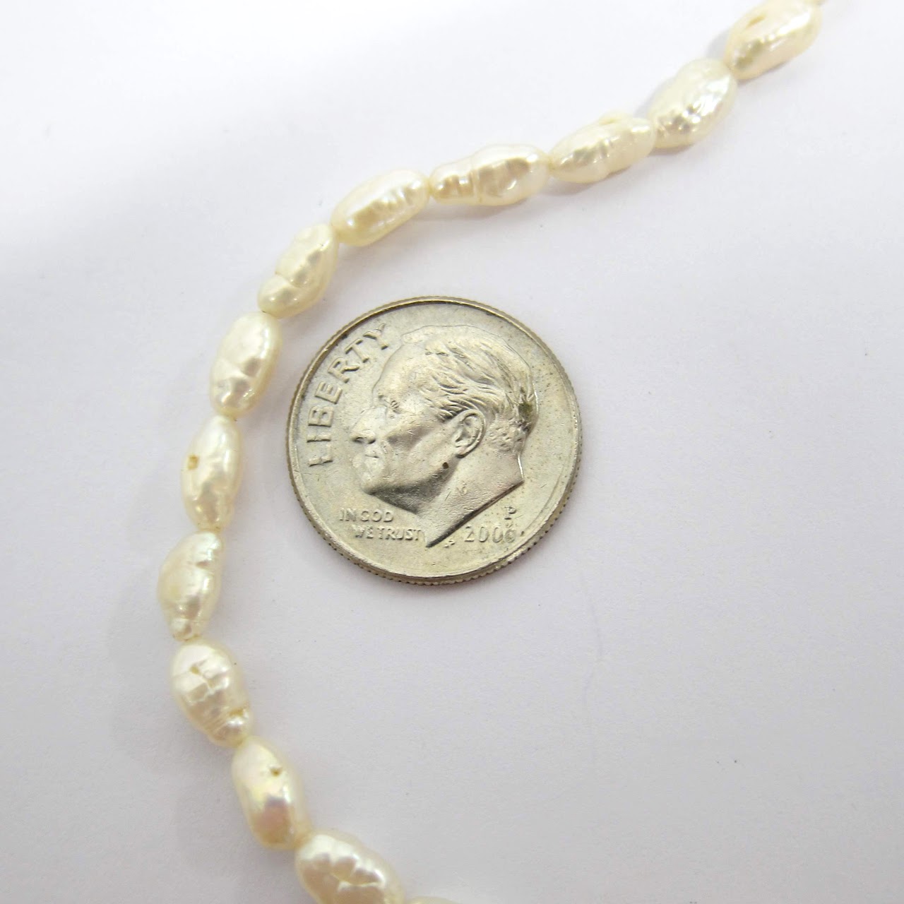 Seed Pearl & 14K Necklace