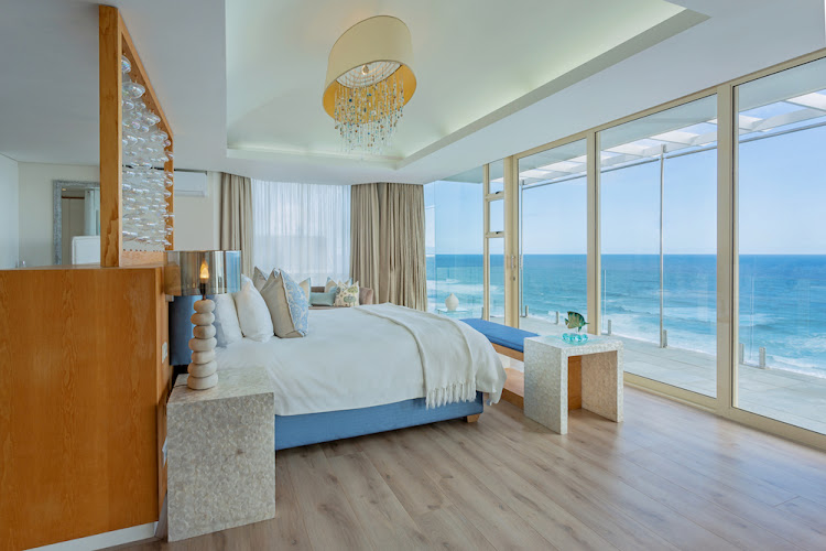 Penthouse bedroom at Views Boutique Hotel.