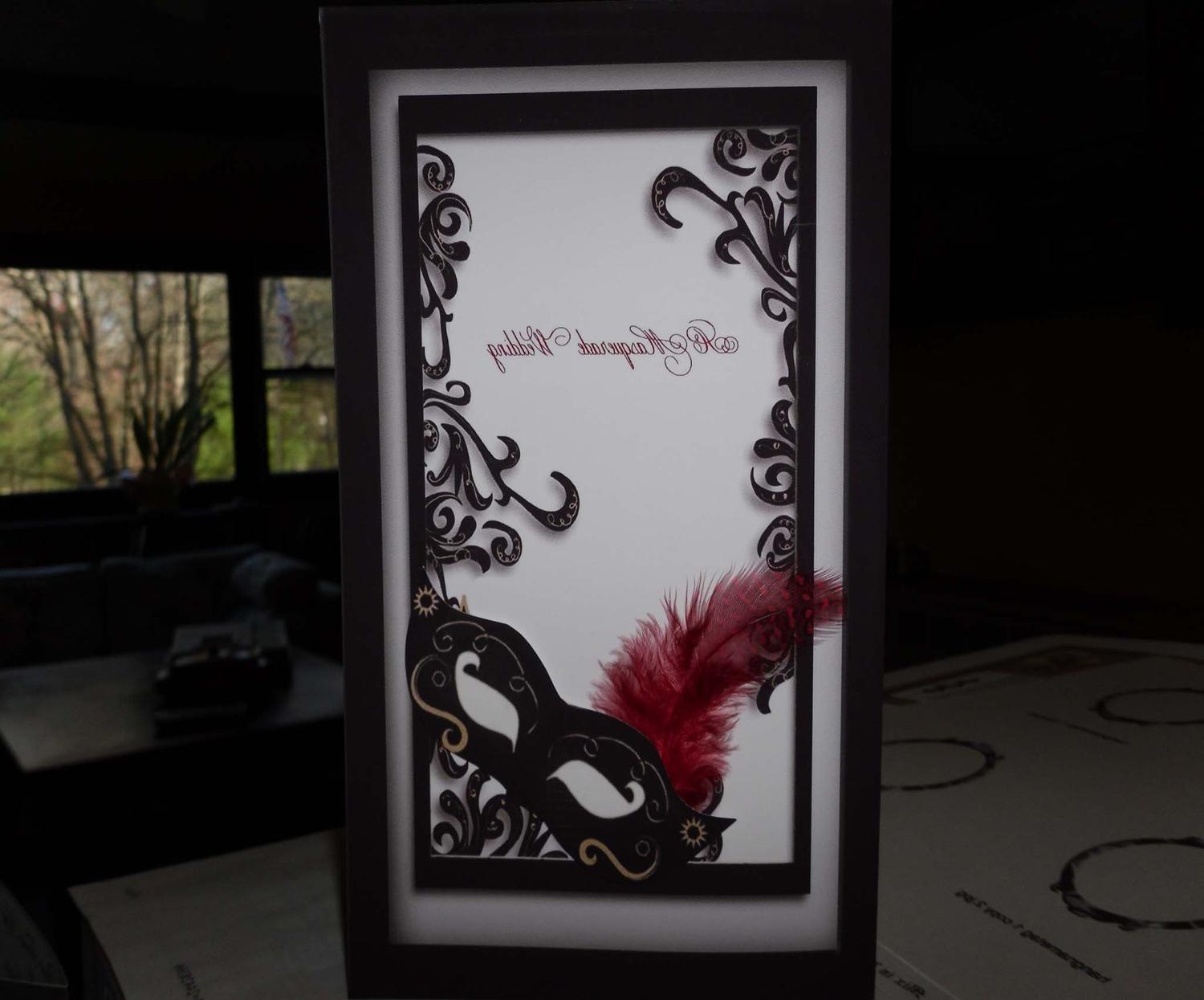 Masquerade Wedding Invitation