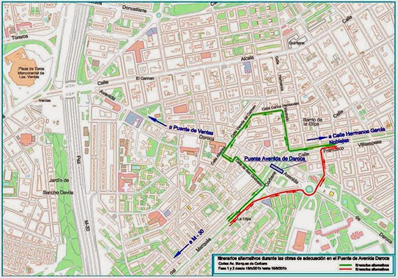 Las obras del puente de la avenida de Daroca afectarán al tráfico