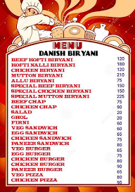 Danish Biryani & Caterer menu 1