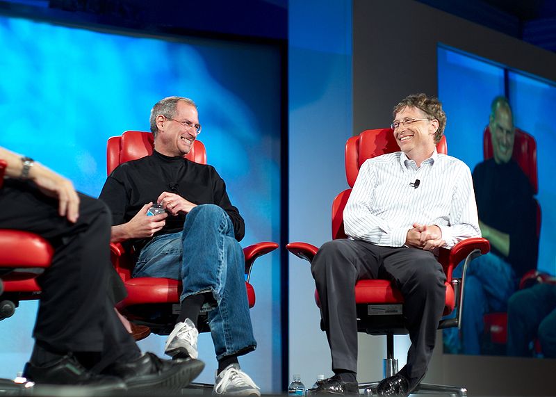 Apple - Steve Jobs,Microsoft- Bill gates