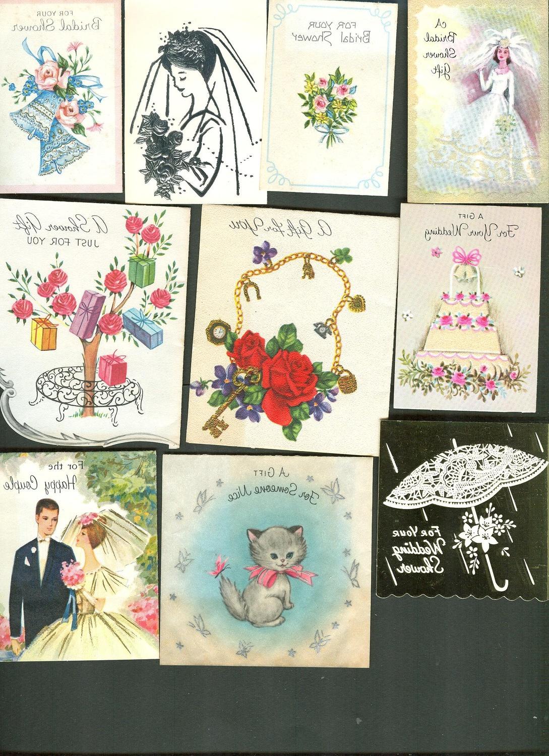 28 Vintage Wedding Shower and Wedding Cards. From LoveToFly