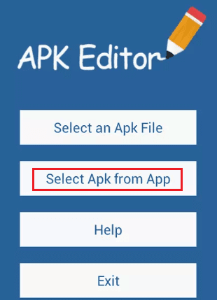 ダウンロードしたら、それを開き、アプリオプションからAPKを選択します|  AndroidのSDカードにアプリを強制的に移動する