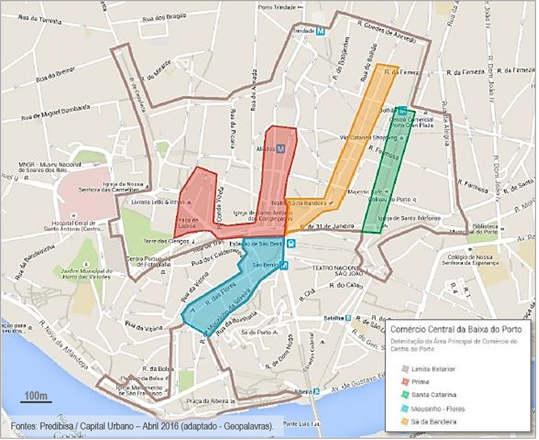 Novas áreas de Comércio do Porto