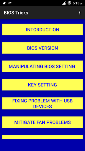 BIOS Tricks