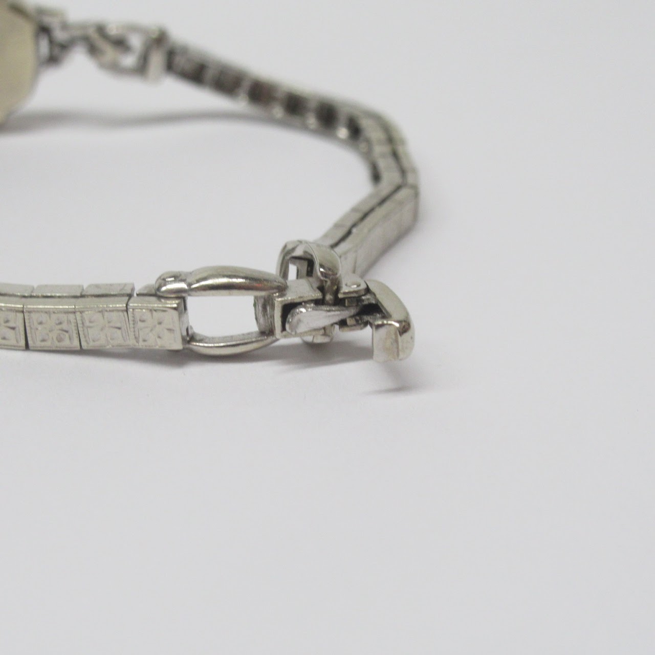 Omega 14K White Gold & Diamond Bracelet Watch