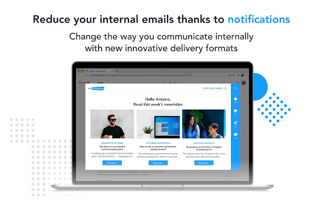 we advocacy corporate notifications chrome extension