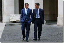 Matteo Renzi e Sandro Gozi