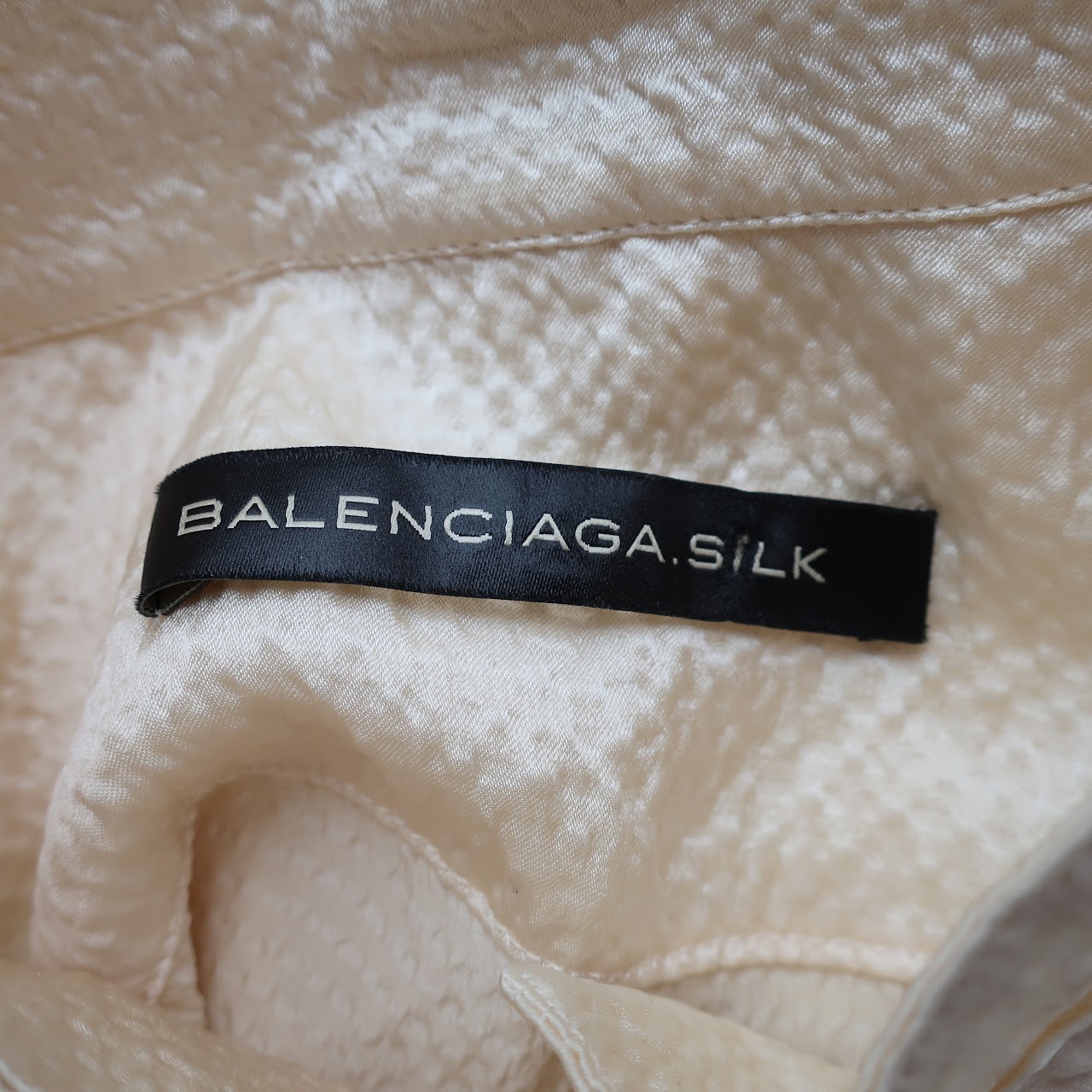 Balenciaga Hammered Silk Top