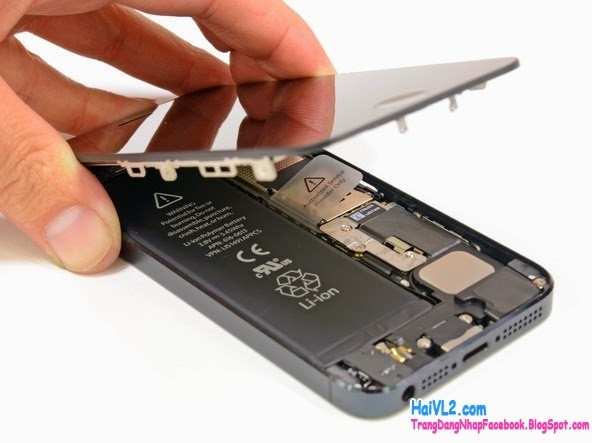 thay thế màn hình iphone 5 bị vỡ