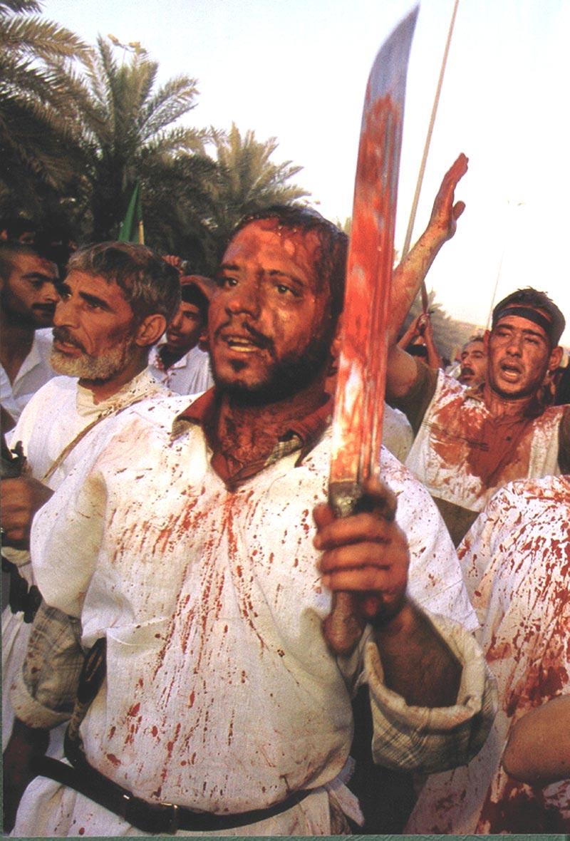 Shiite Muslim Iraqis cut