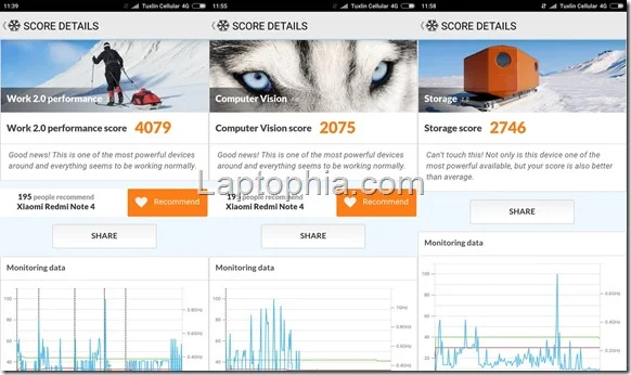 Benchmark Vellamo Xiaomi Redmi Note 4