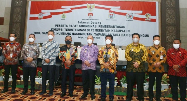 Rapat Koordinasi Pemberantasan Korupsi Terintegrasi, Bupati Simalungun: “Ke Depan APIP diikut Sertakan Aparat Penegak Hukum”