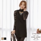 洋裝 韓系釘珠禮服羊毛洋裝(駝,黑)LIYO理優