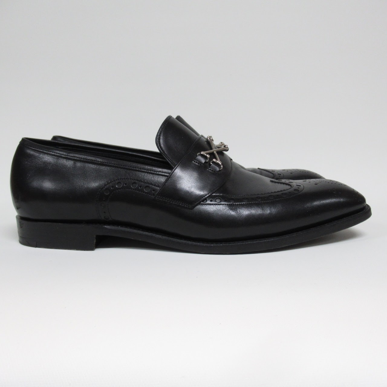 Barker Black Longwing Loafers