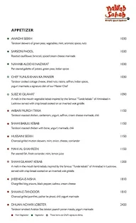 Nawab Saheb - Renaissance Hotel menu 2