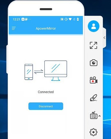 Použití aplikace ApowerMirror |  Jak zaznamenat obrazovku Android na PC