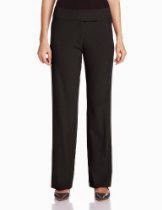 <br />Briggs New York Women's Wide Waist Extend Tab Trouser