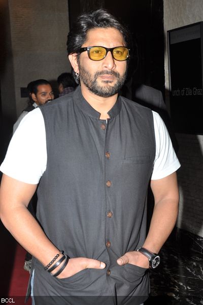 Arshad Warsi in a pensive mood pose for the shutterbugs during the music launch of the movie 'Zila Ghaziabad', held in Hyderabad.