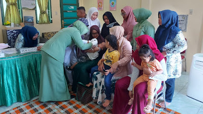 Pantau Kesehatan Ibu Hamil dan Balita, Persit Kodim Aceh Utara Gelar Posyandu