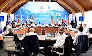 President Cyril Ramaphosa  with Heads of State/Government  from G7 countries, invited Heads of State/Government from Argentina,  India, Indonesia, Senegal and representatives of International Organisations, in  a Working Session on  Investing in a better future: Climate, Energy and Health, during the G7 Leaders’ Summit in Schloss Elmau, Bavaria, Germany.  