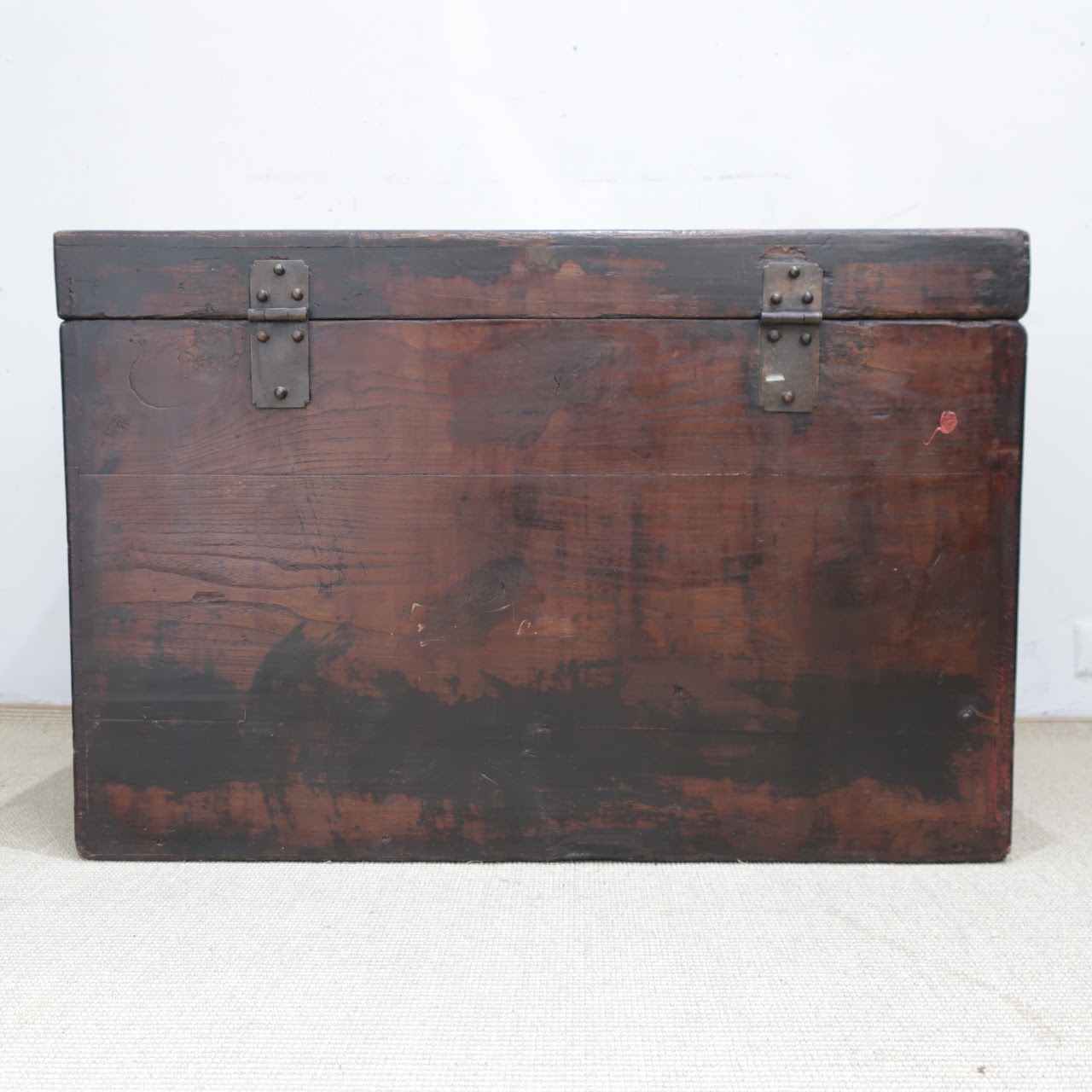 Chinese 19th C. Lacquered Opera Trunk