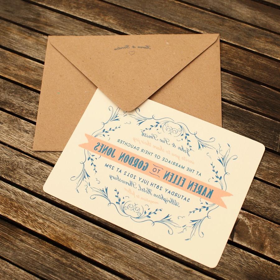 50 Peaches Wedding Invitations