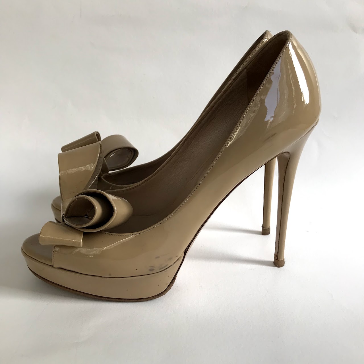 Valentino Patent Bow Pumps