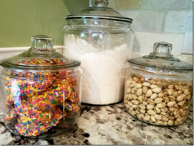 confetti Cookies with jars