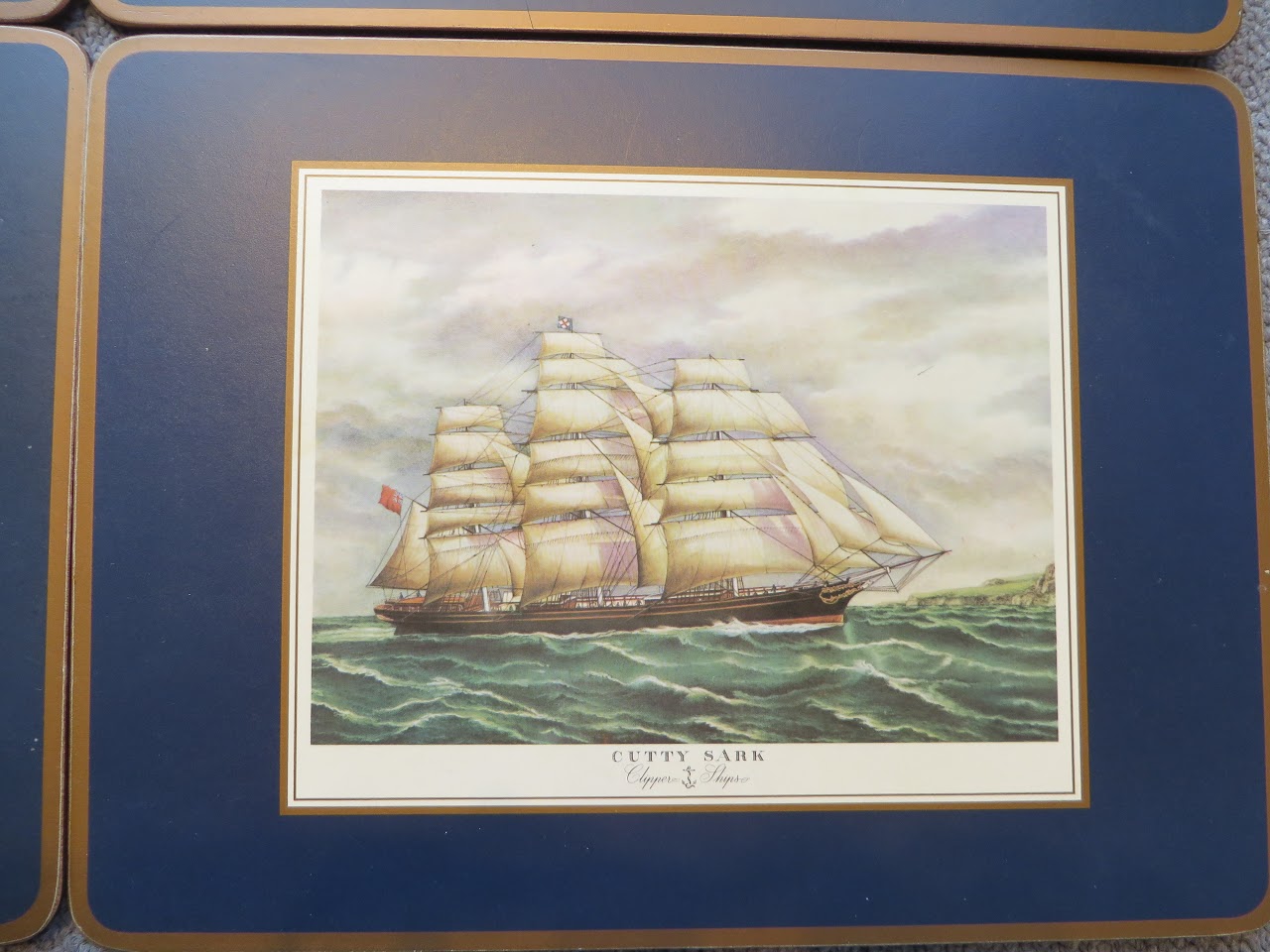 Clipper Ship Place Mats Set of 6