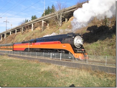 IMG_1089 Southern Pacific Daylight GS-4 4-8-4 #4449 in Portland, Oregon on December 11, 2009