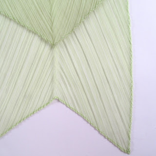 Issey Miyake  Pleats Please Chartreuse Scarf